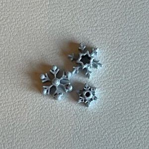 Origami Owl Silver Snowflake Charms